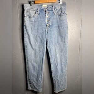 Madewell The Perfect Vintage Straight Jean Button Fly Edition Size 31